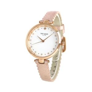 Kate Spade Rose Gold Holland Leather Scallop Watch *AS IS* KSW1402